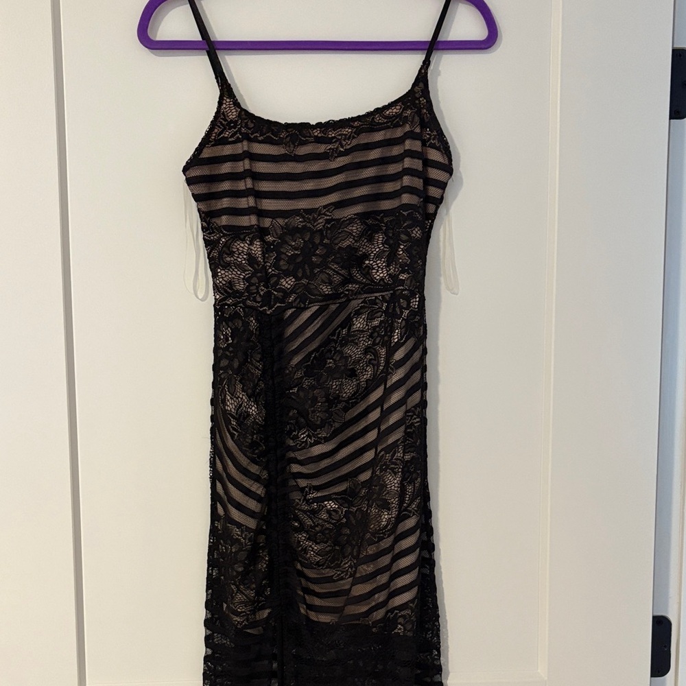 Hot Miami Styles size medium  Black Lace Slip Dress